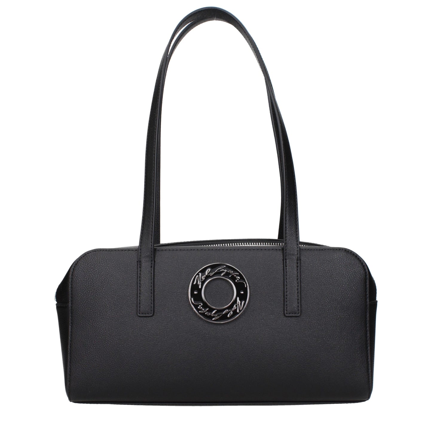 Karl Lagerfeld Black Leather Shoulder Bag