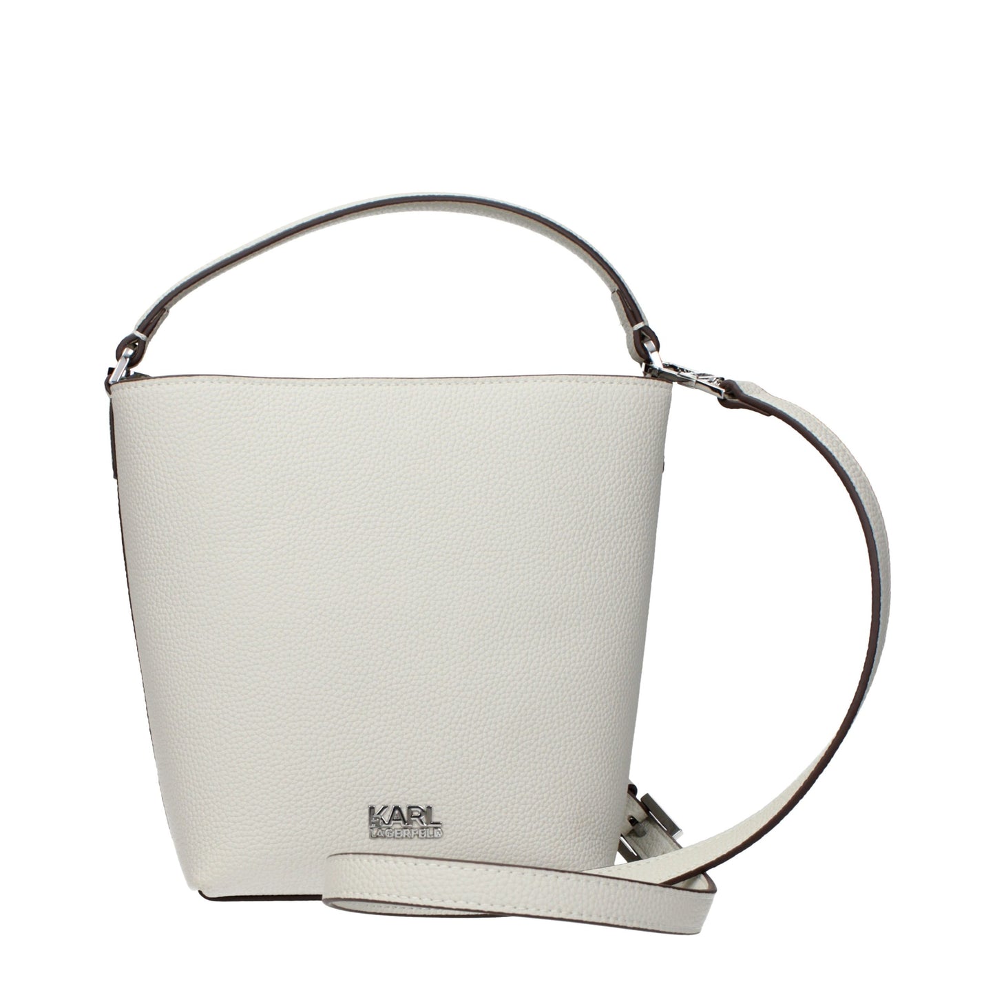 Karl Lagerfeld Gray Leather Handbag