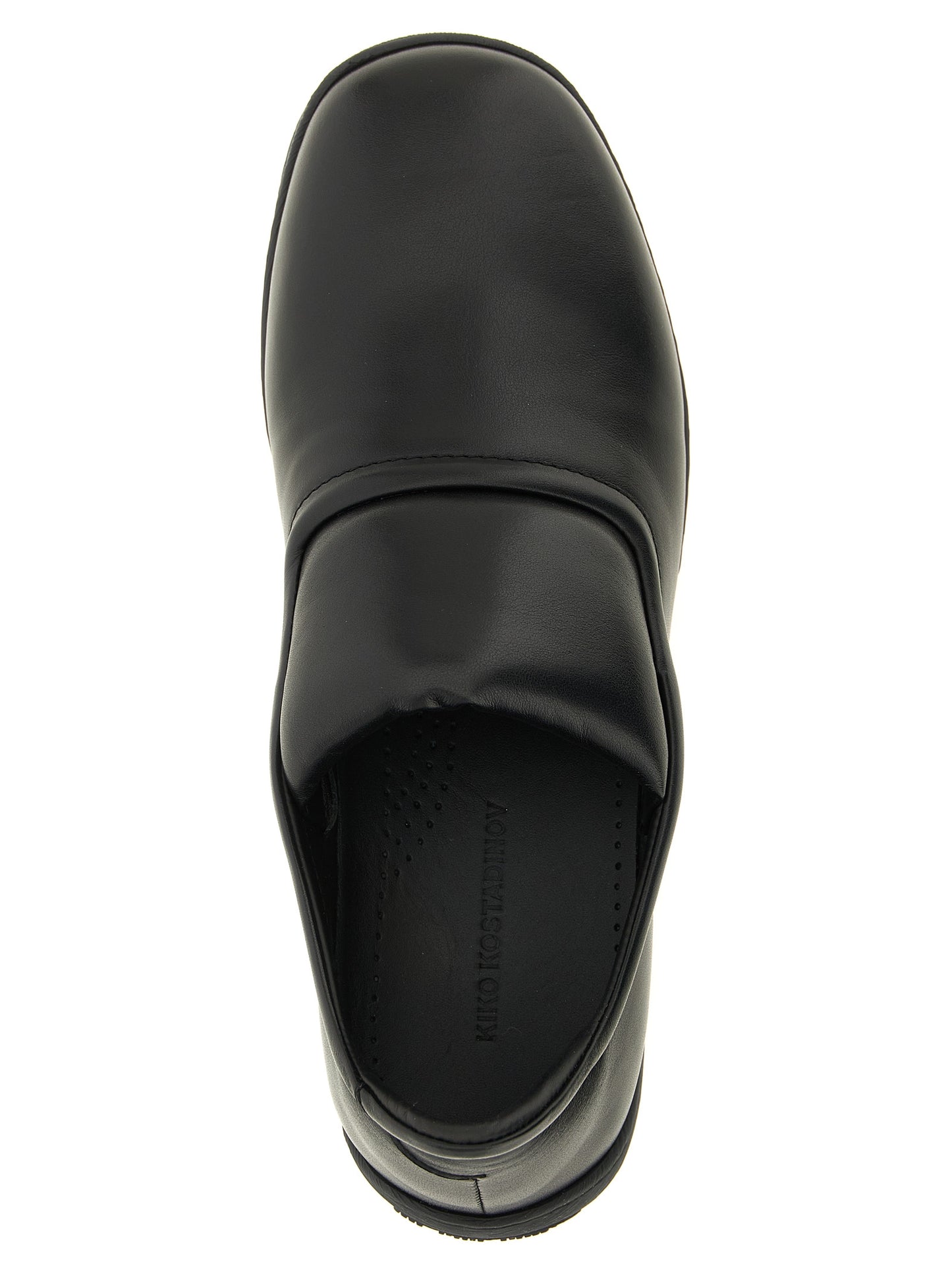 Kiko Kostadinov Black Calfskin Slip-On Loafers