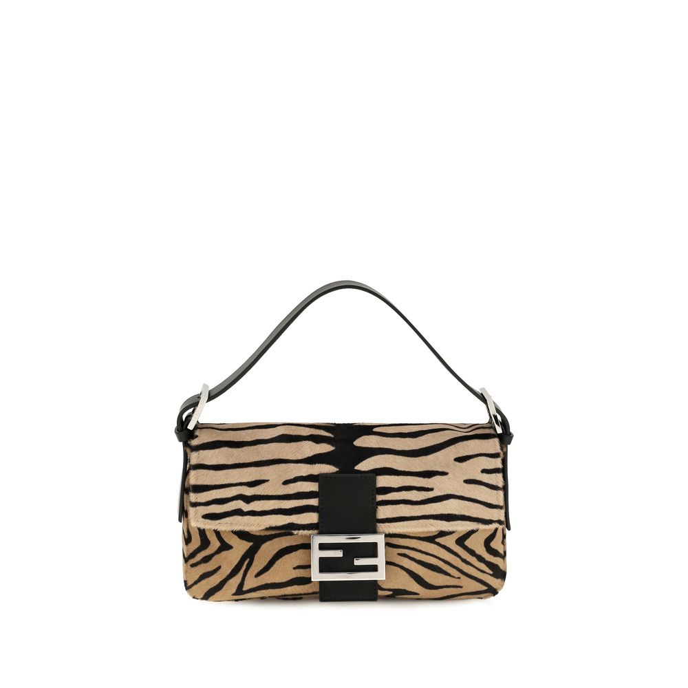 Fendi Beige Calf Leather Bos Taurus Shoulder Bag
