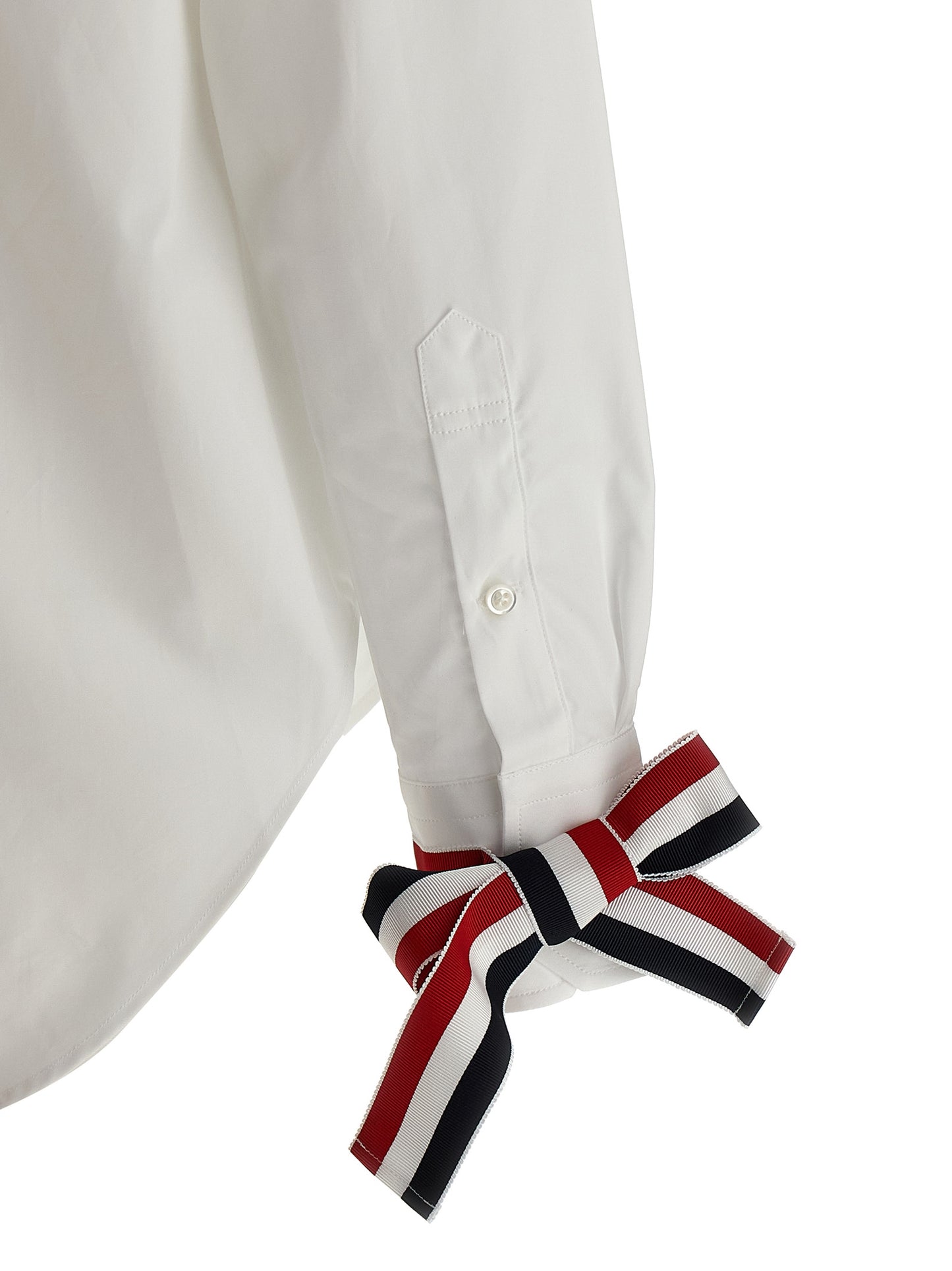 Thom Browne White Cotton Blouse