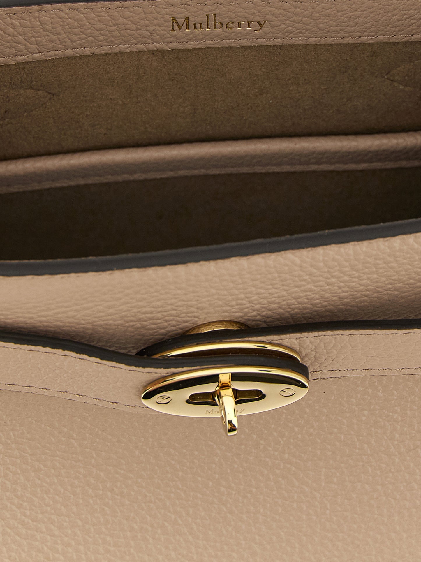 Mulberry Gray Calfskin Crossbody Bag
