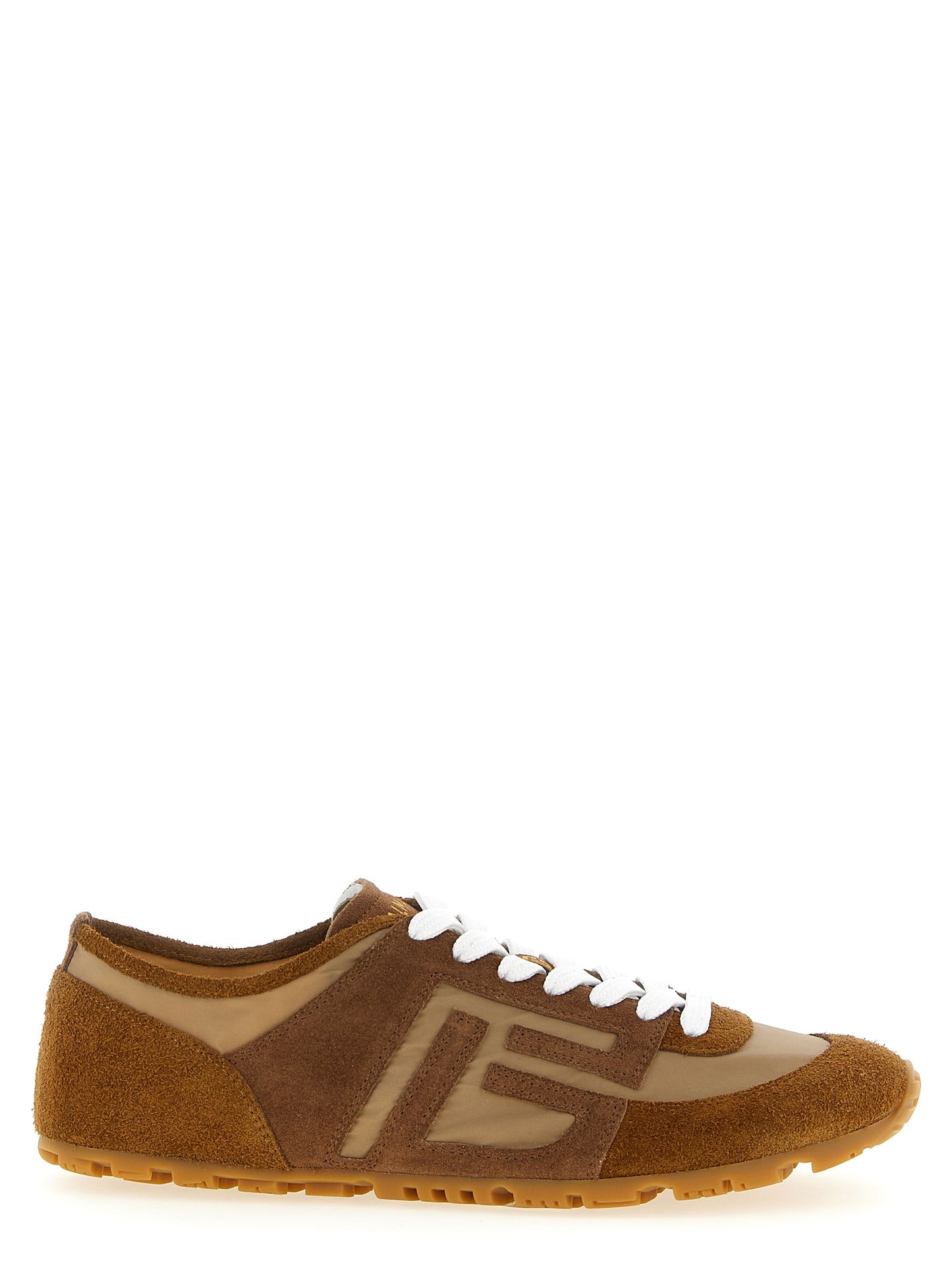 Balmain Brown Calfskin Sneakers