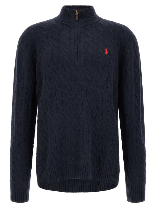 Polo Ralph Lauren Blue Wool Cardigan