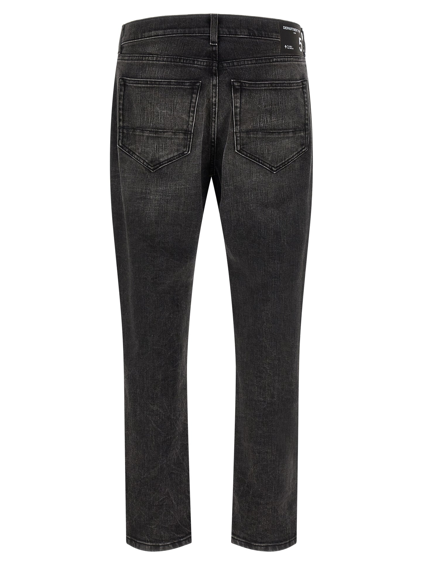 Department 5 Black Cotton Cropped Jeans
