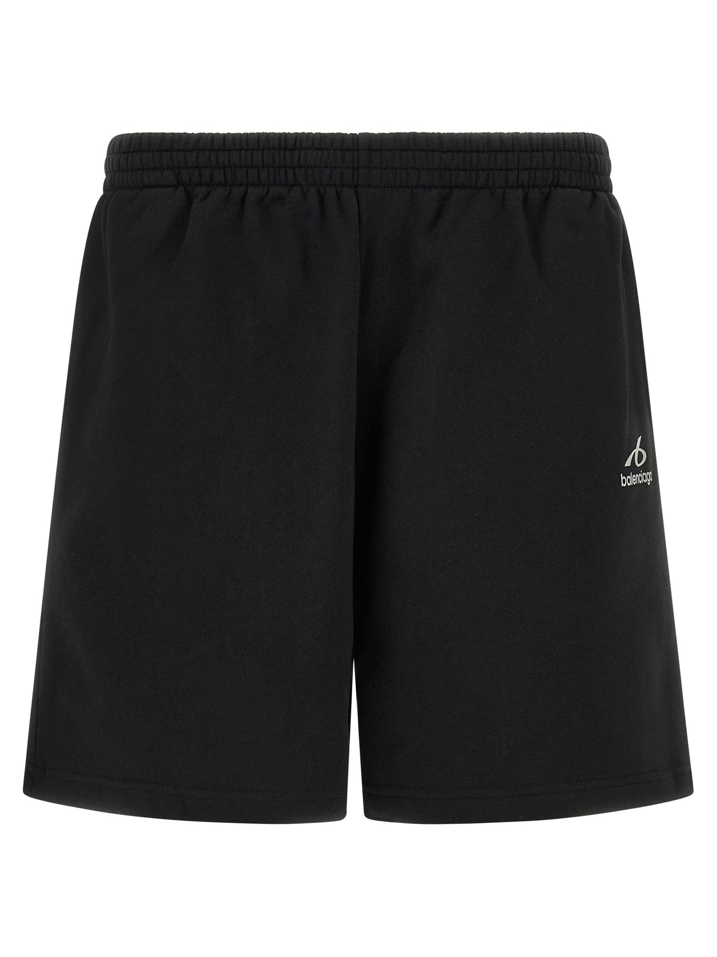 Balenciaga Black Cotton Bermuda Shorts