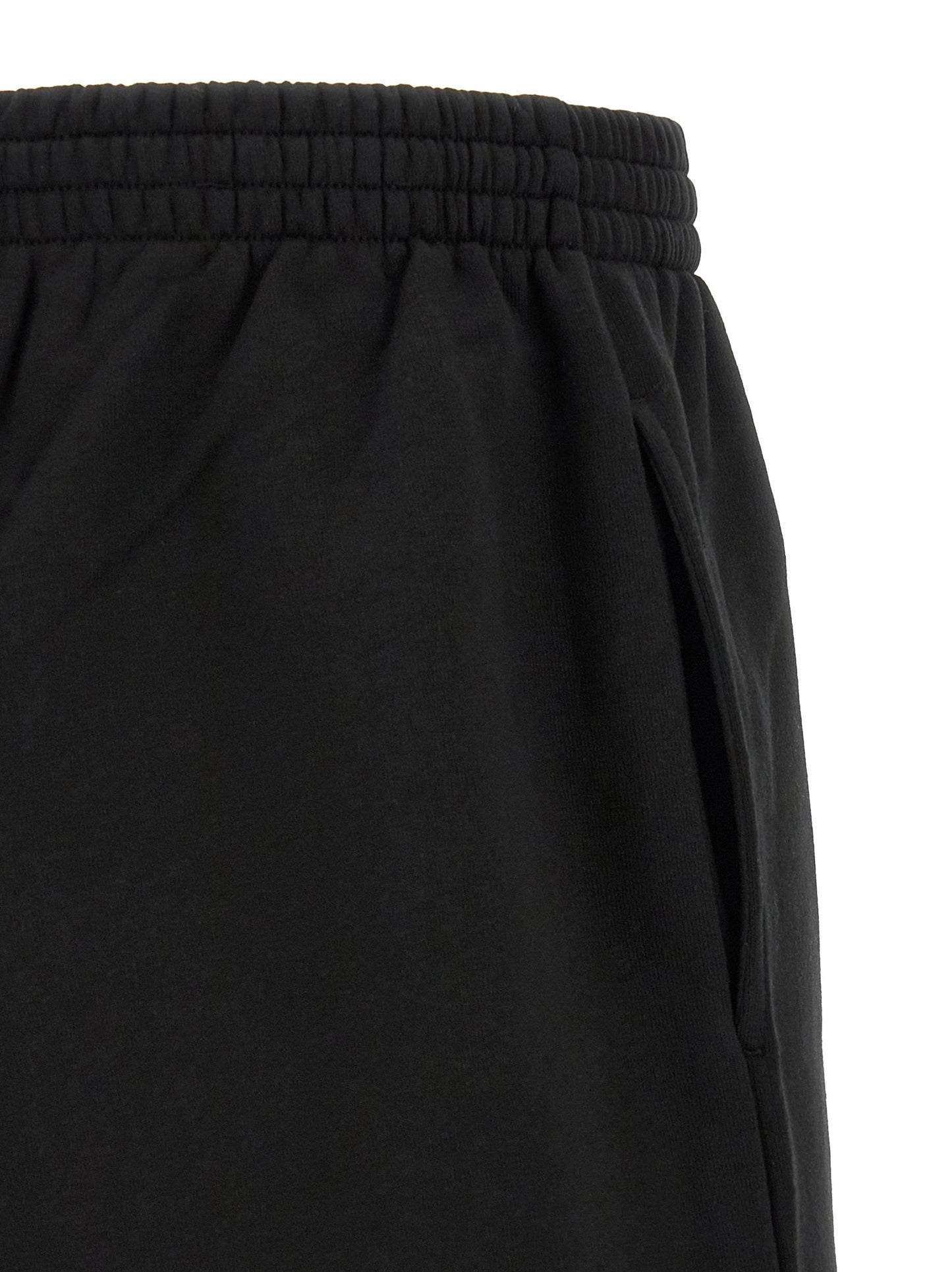 Balenciaga Black Cotton Bermuda Shorts