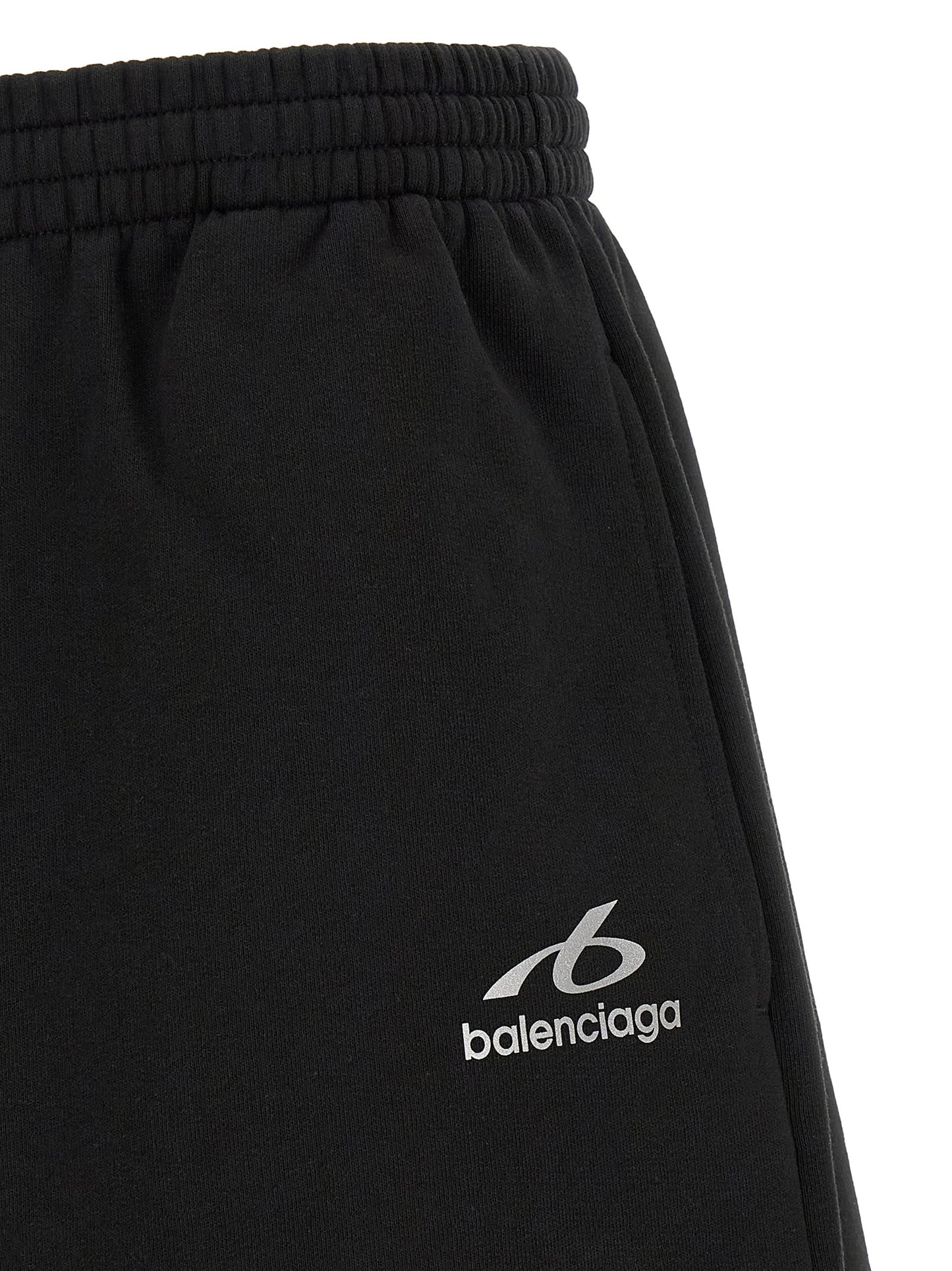 Balenciaga Black Cotton Bermuda Shorts