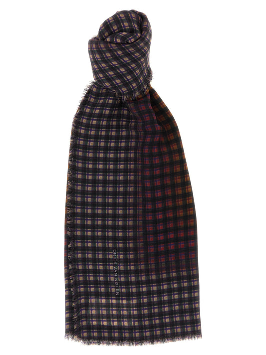 Dries Van Noten Multicolor Wool Scarf