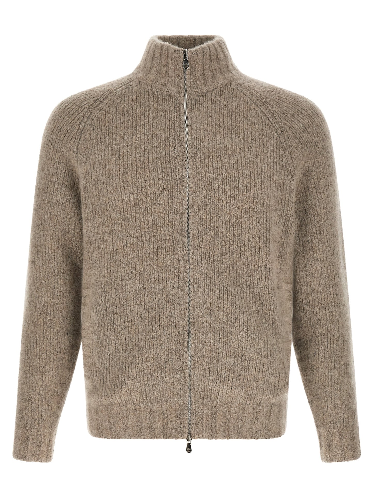 Brunello Cucinelli Beige Cashmere Cardigan