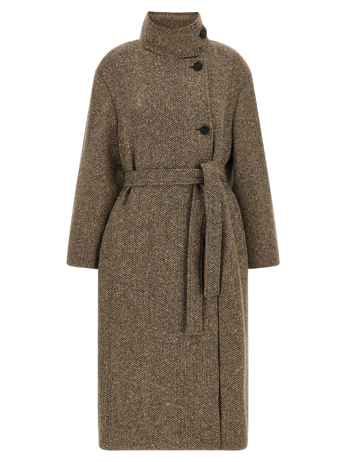 Brunello Cucinelli Brown Virgin Wool Coat