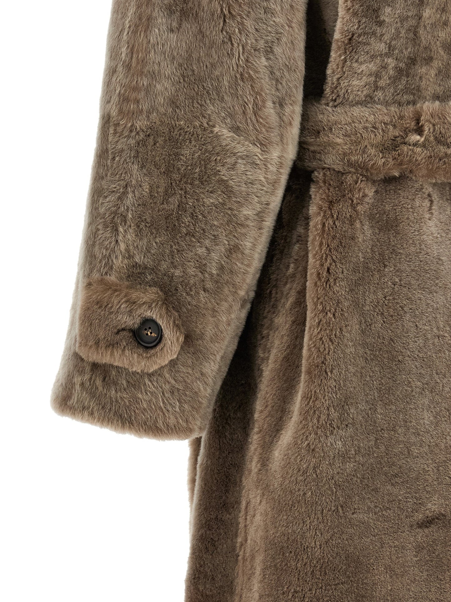 Brunello Cucinelli Brown Lamb Leather Coat