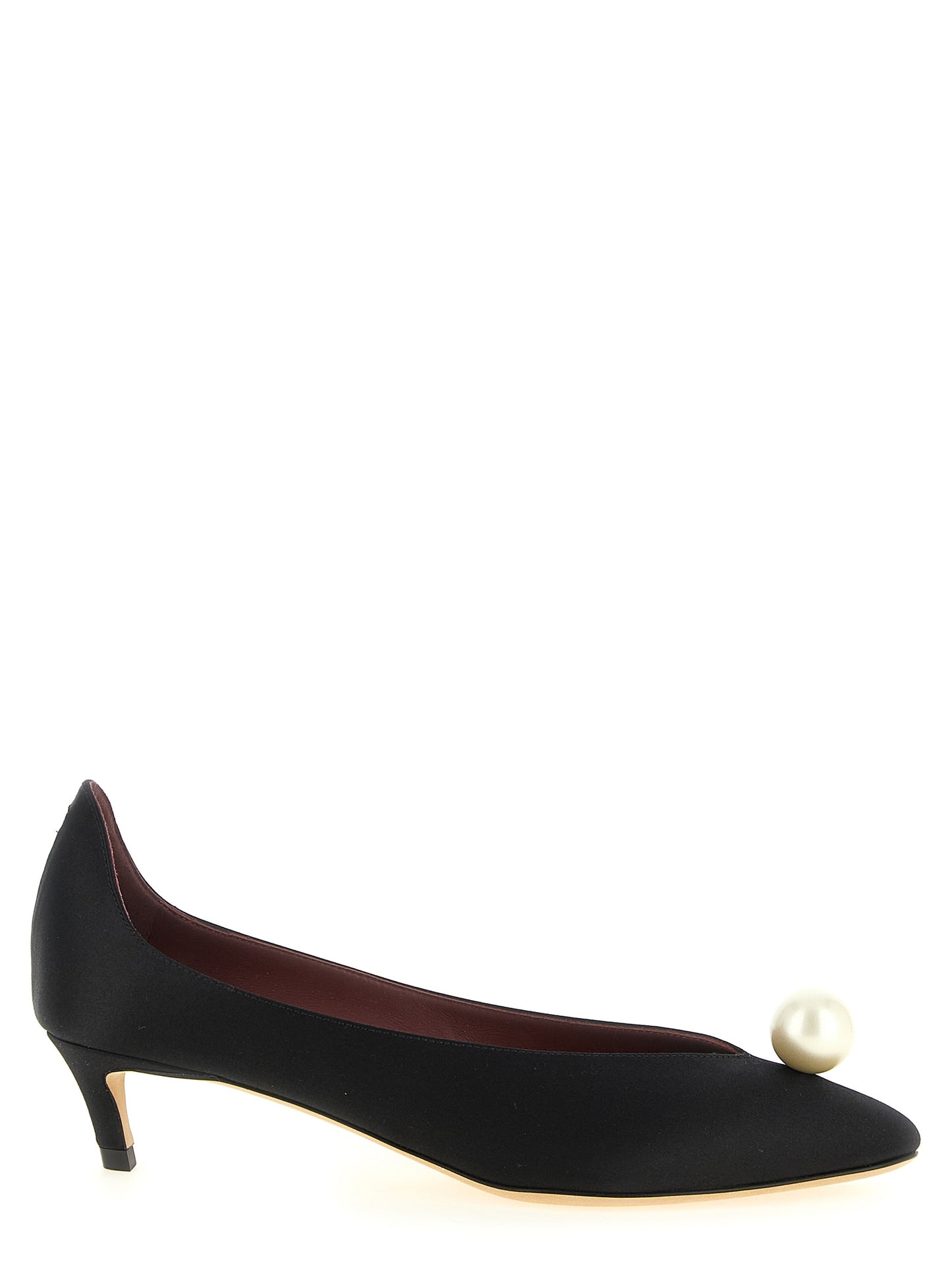 Magda Butrym Black Viscose Mid Heel Pumps