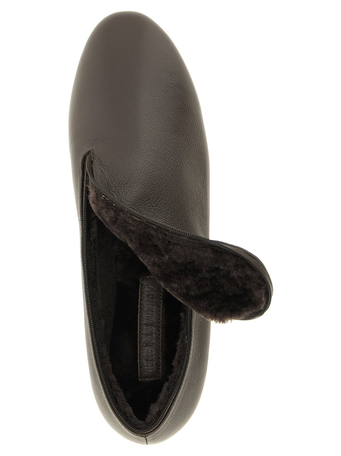 Kiko Kostadinov Black Leather Slip-On Loafers
