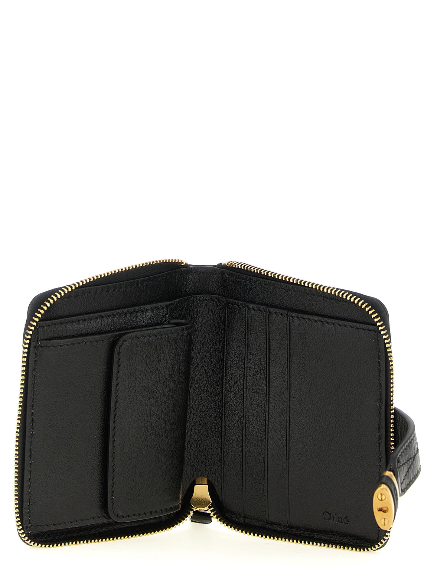 Chloé Black Buffalo Leather Cardholder