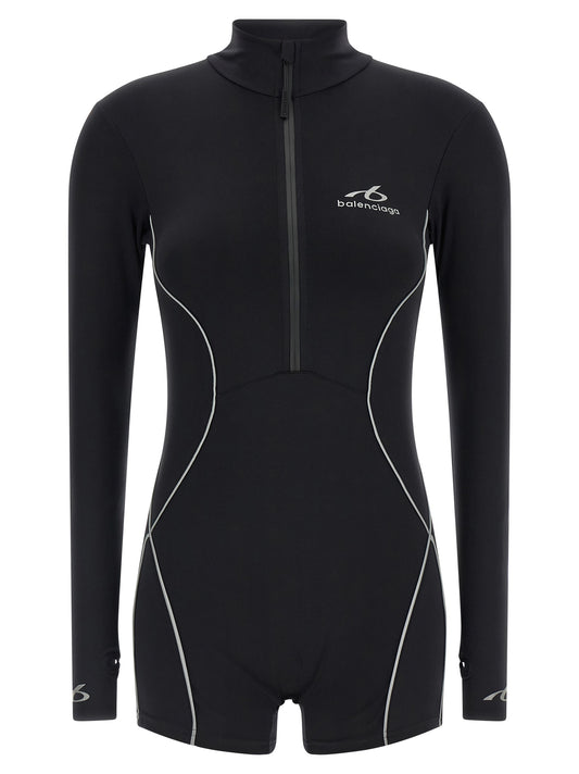 Balenciaga Black Polyamide Bodysuit