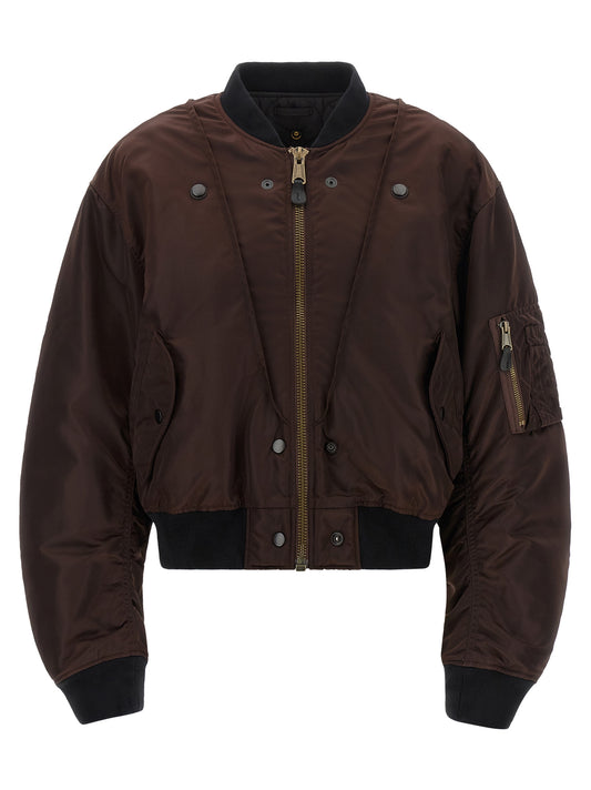 Maison Margiela Brown Polyamide Bomber