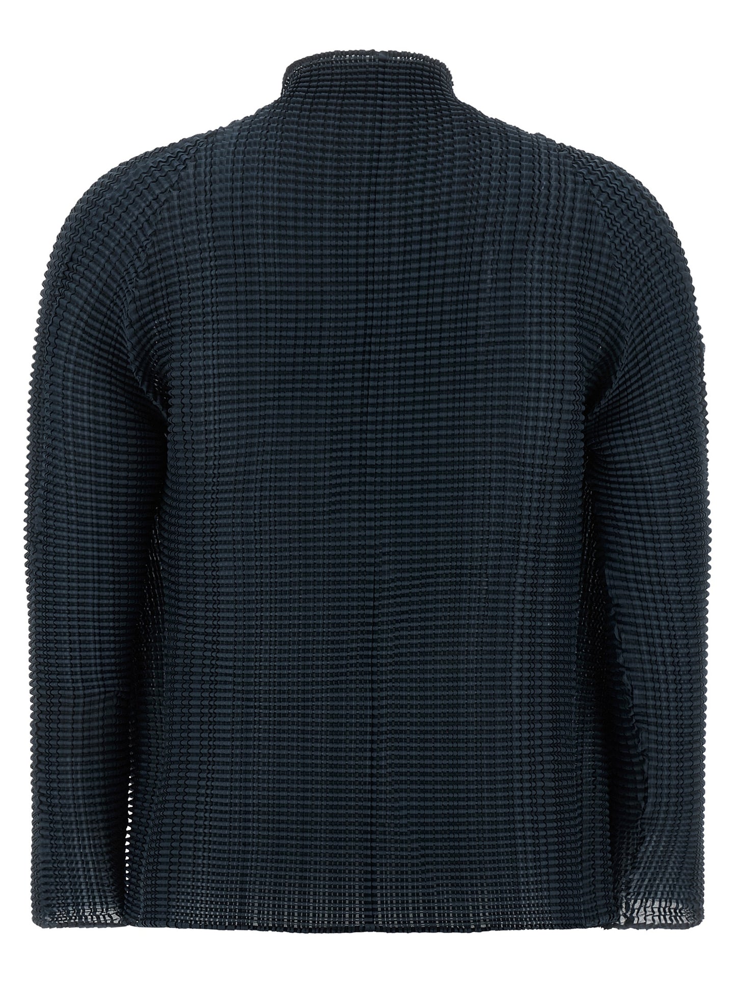 Issey Miyake Blue Polyester Cardigan