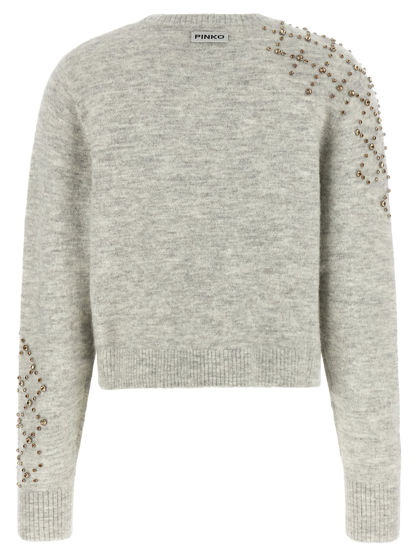 PINKO Gray Wool Cardigan