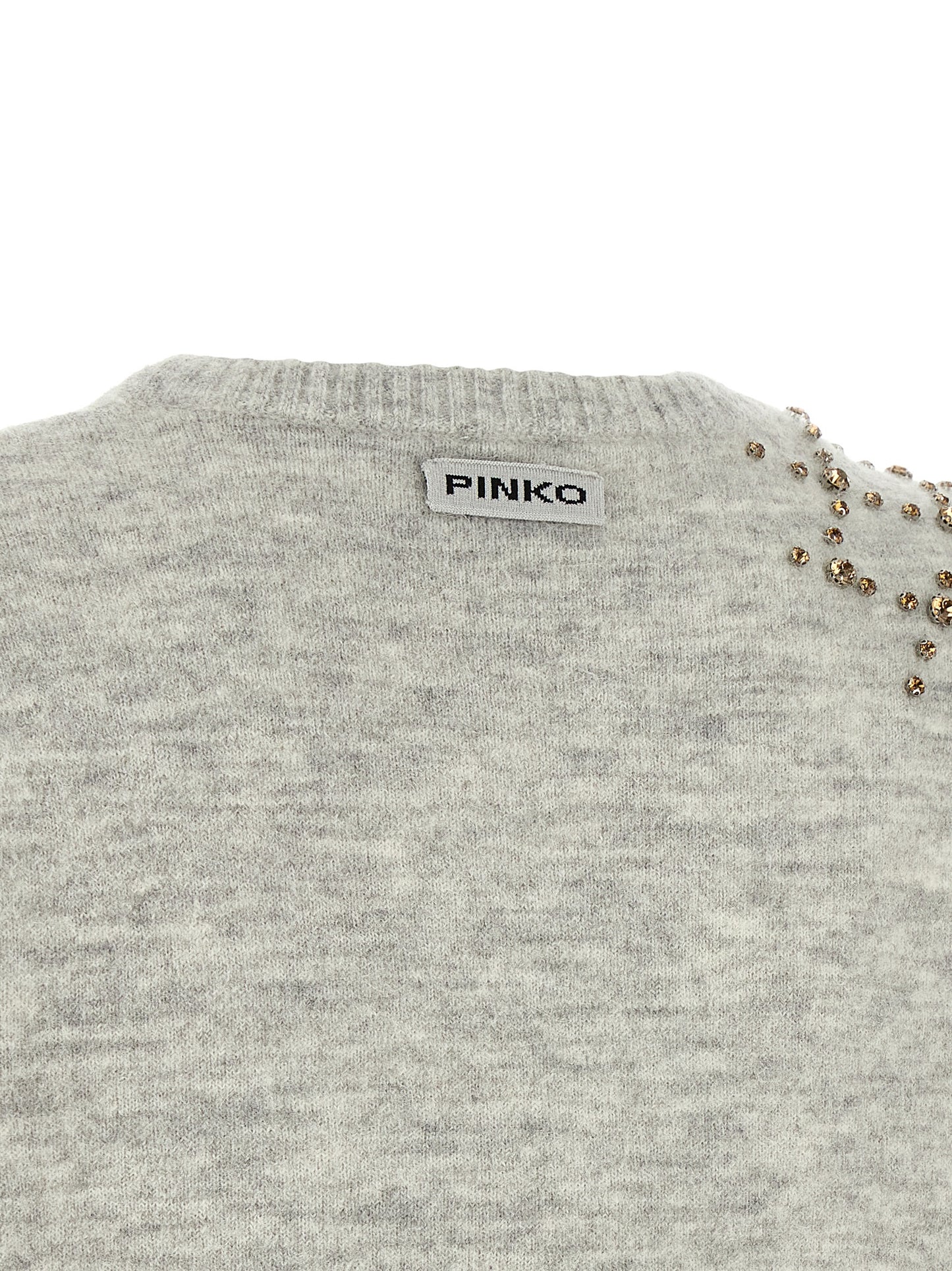 PINKO Gray Wool Cardigan