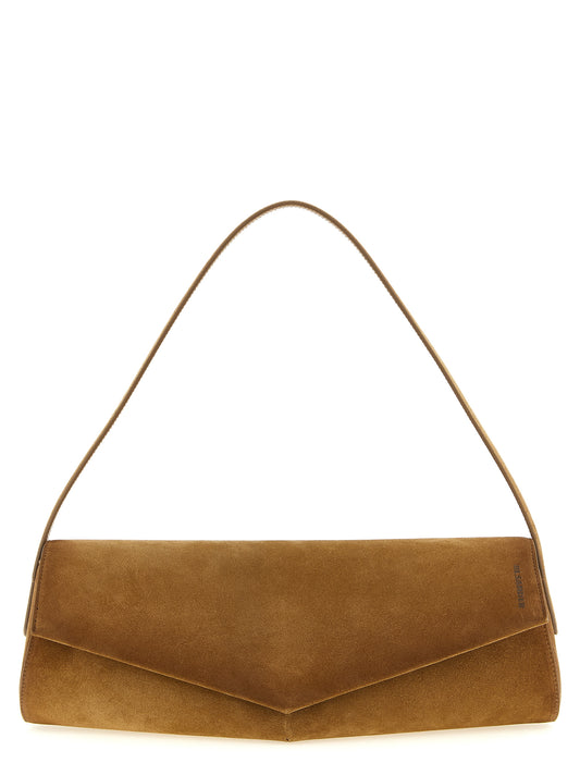 Jil Sander Brown Calfskin Shoulder Bag