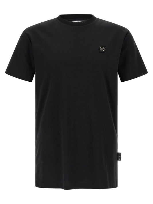 Philipp Plein Black Cotton T-Shirt