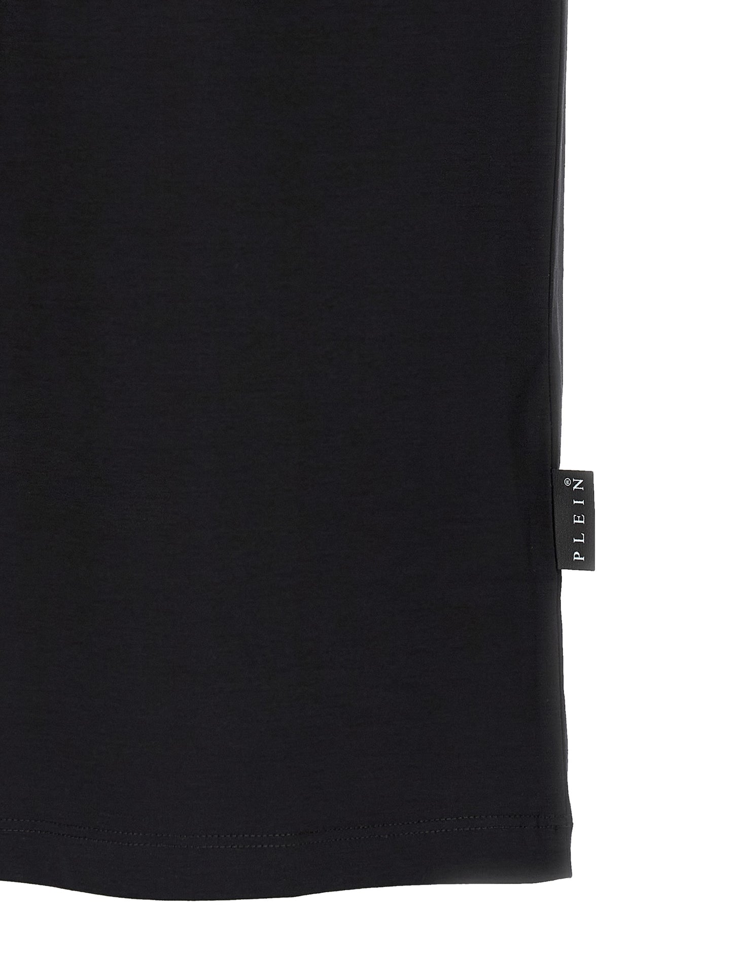 Philipp Plein Black Cotton T-Shirt