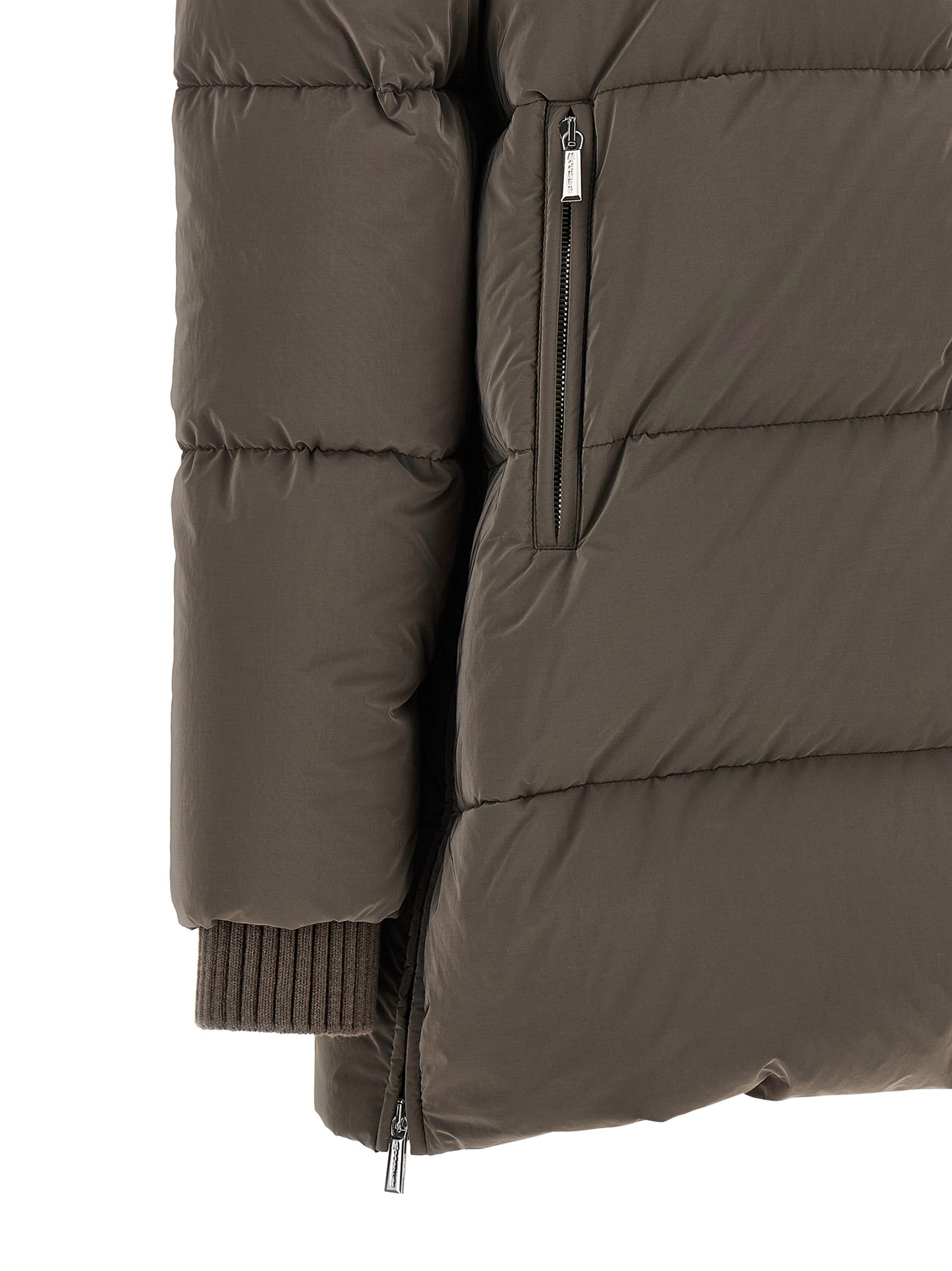 MooRER Brown Wool Full-Length Jacket