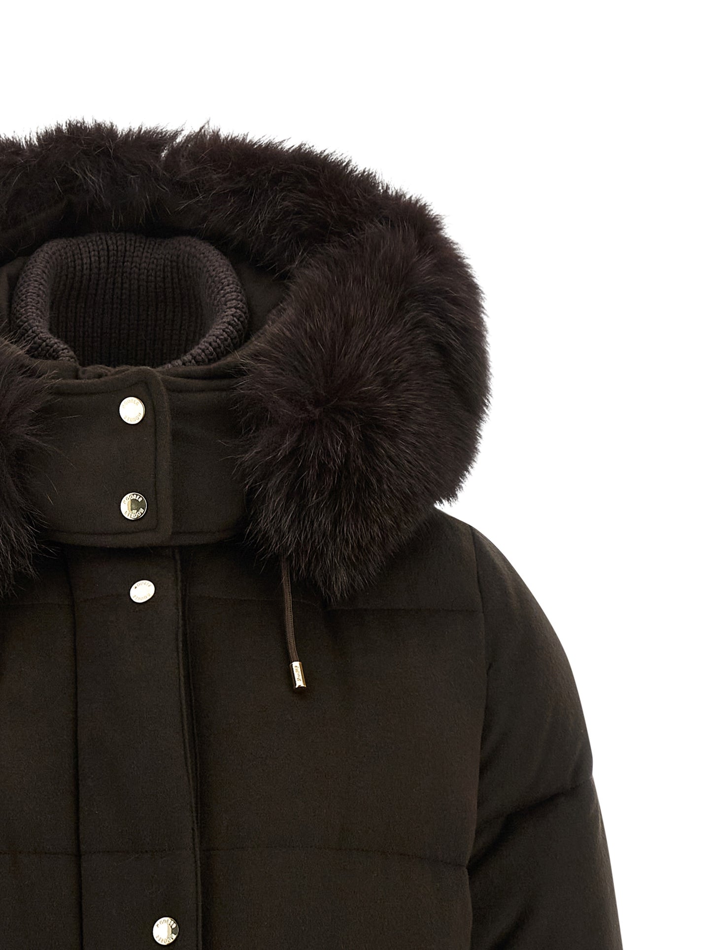MooRER Brown Wool Full-Length Jacket