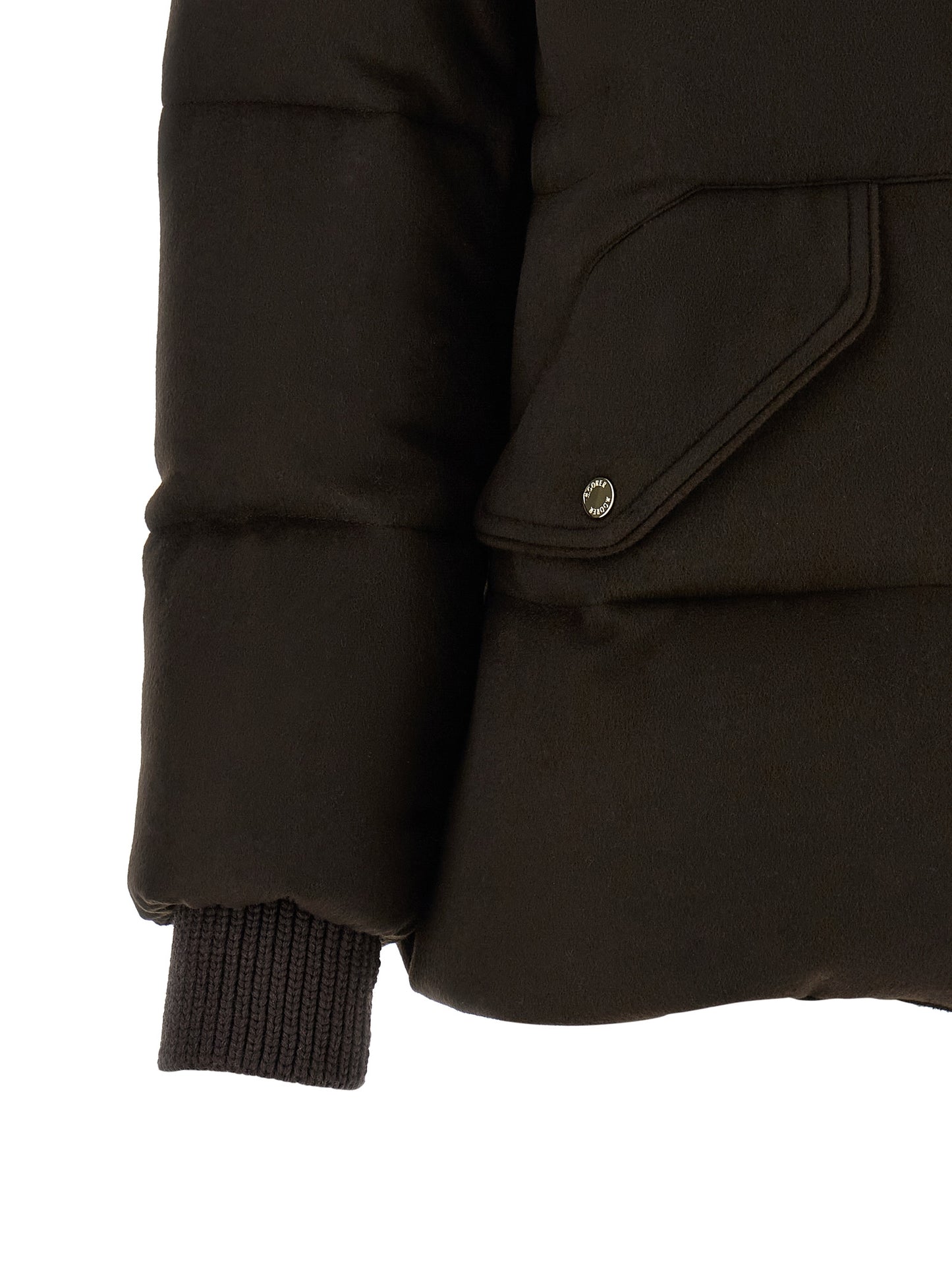 MooRER Brown Wool Full-Length Jacket