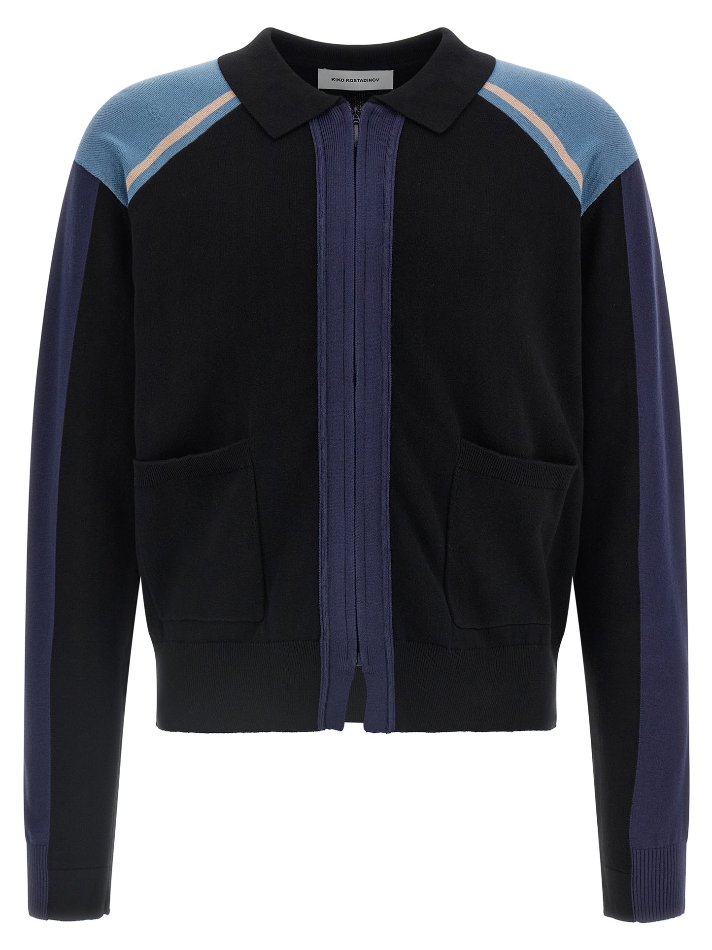 Kiko Kostadinov Blue Cotton Cardigan