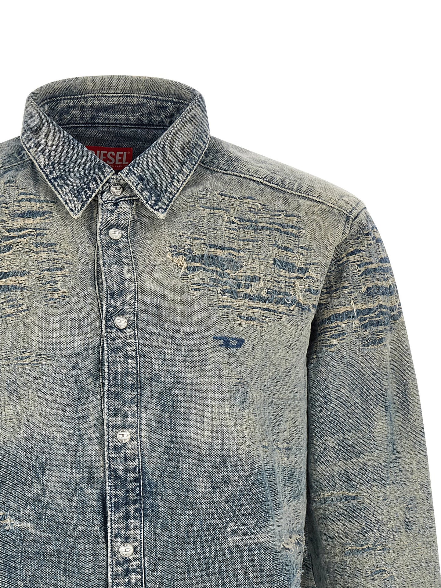 Diesel Blue Cotton Blouse