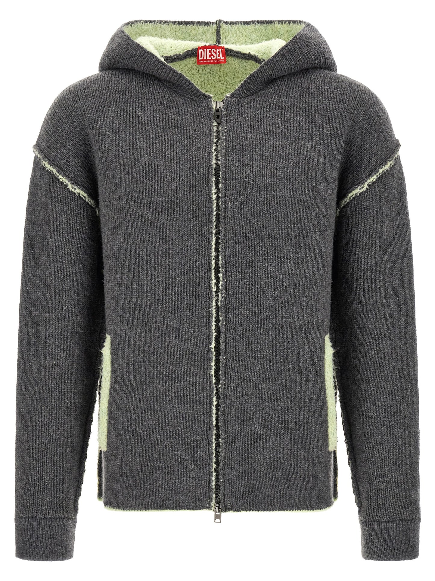 Diesel Gray Wool Sweatshirt