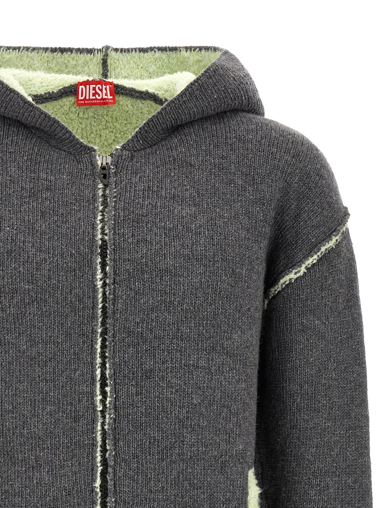 Diesel Gray Wool Sweatshirt