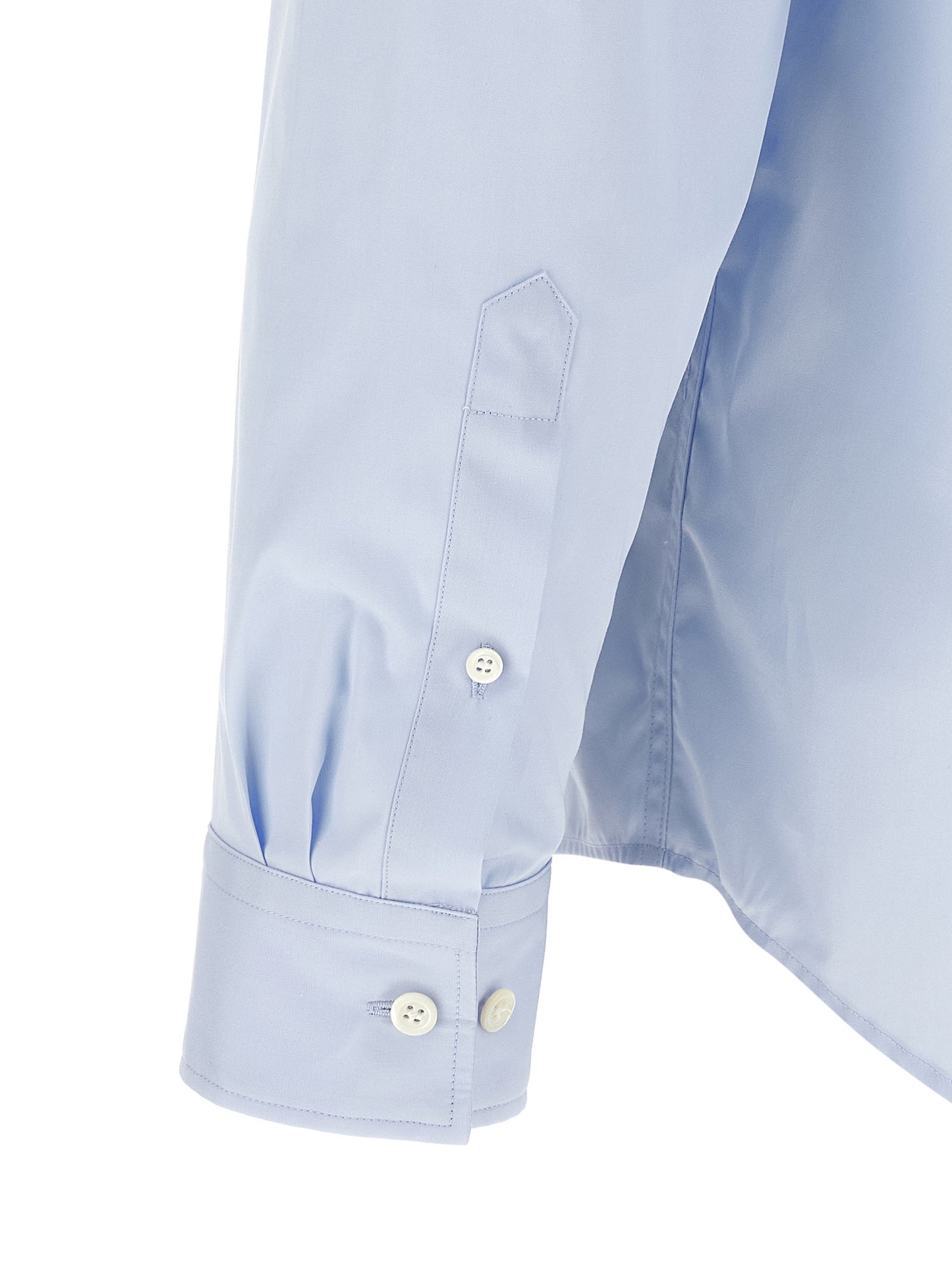 Dries Van Noten Blue Cotton Blouse