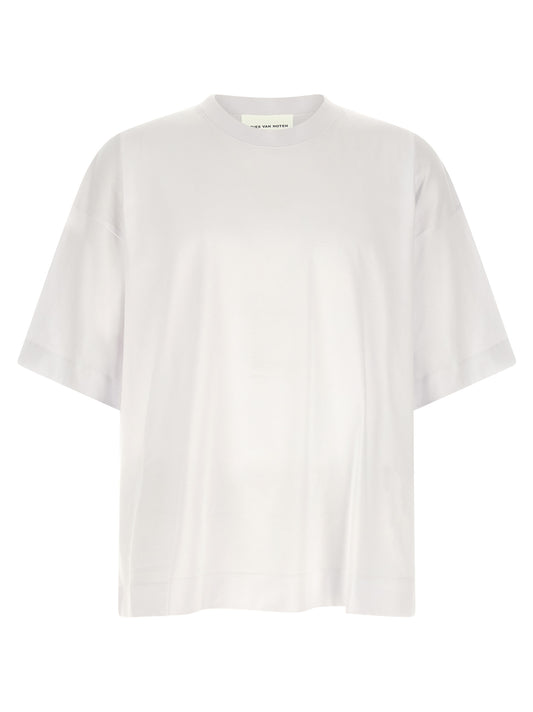 Dries Van Noten White Cotton T-Shirt