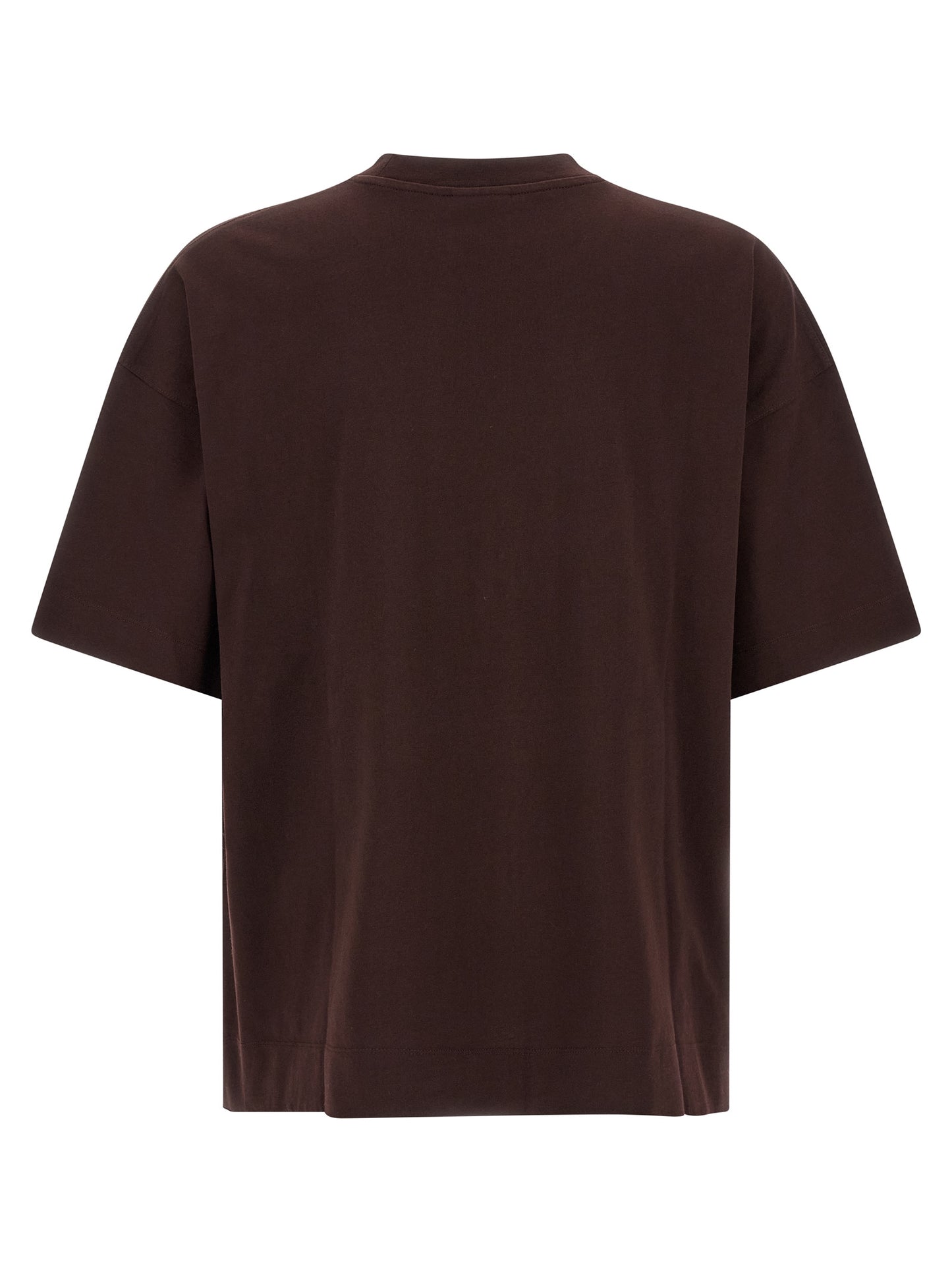 Dries Van Noten Bordeaux Cotton T-Shirt