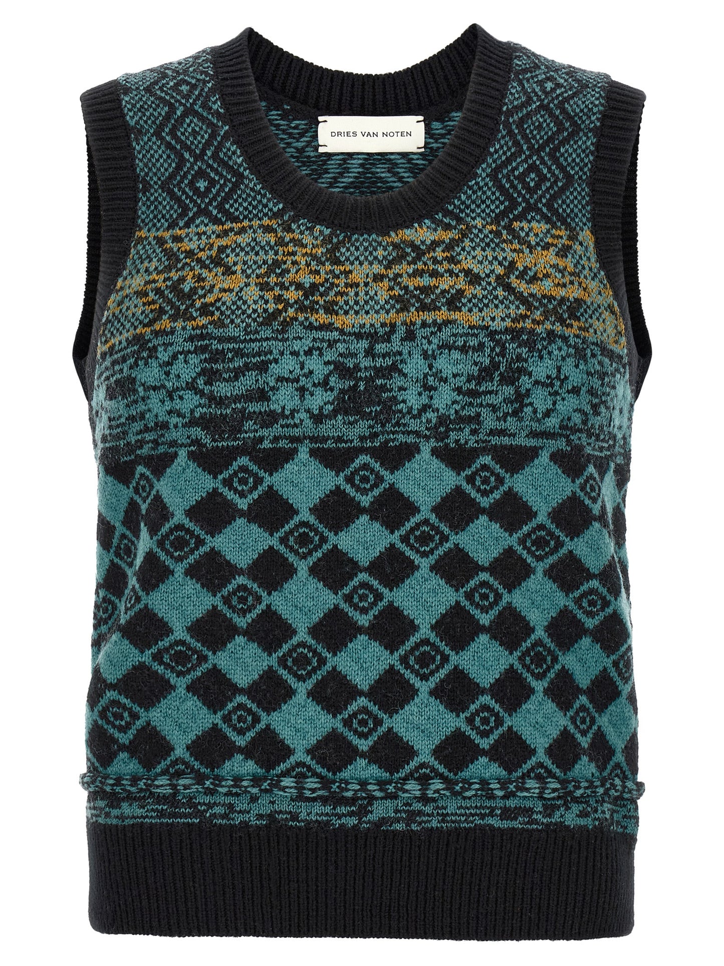 Dries Van Noten Multicolor Wool Cardigan