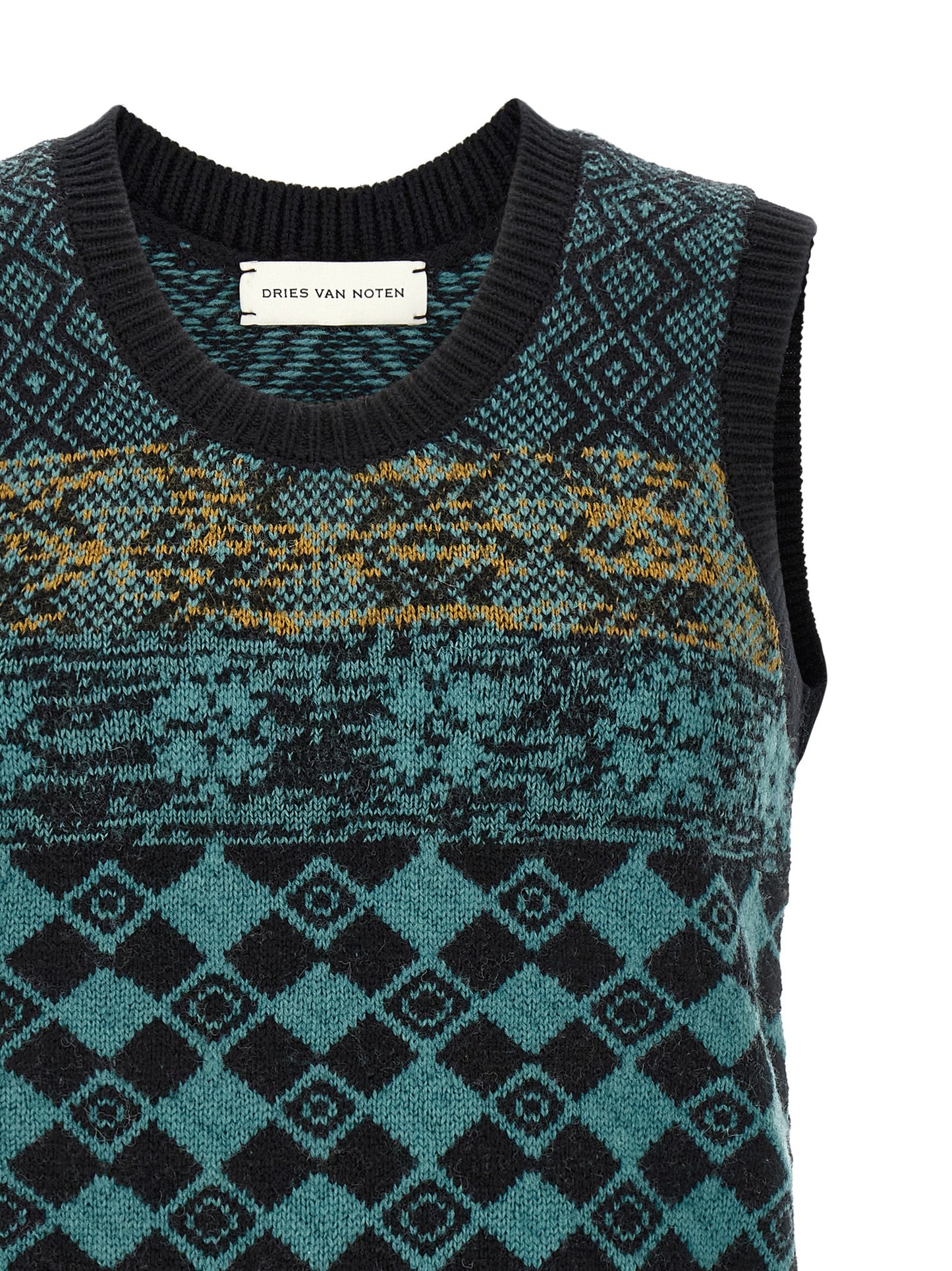 Dries Van Noten Multicolor Wool Cardigan
