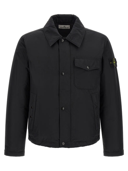 Stone Island Black Polyester Jacket