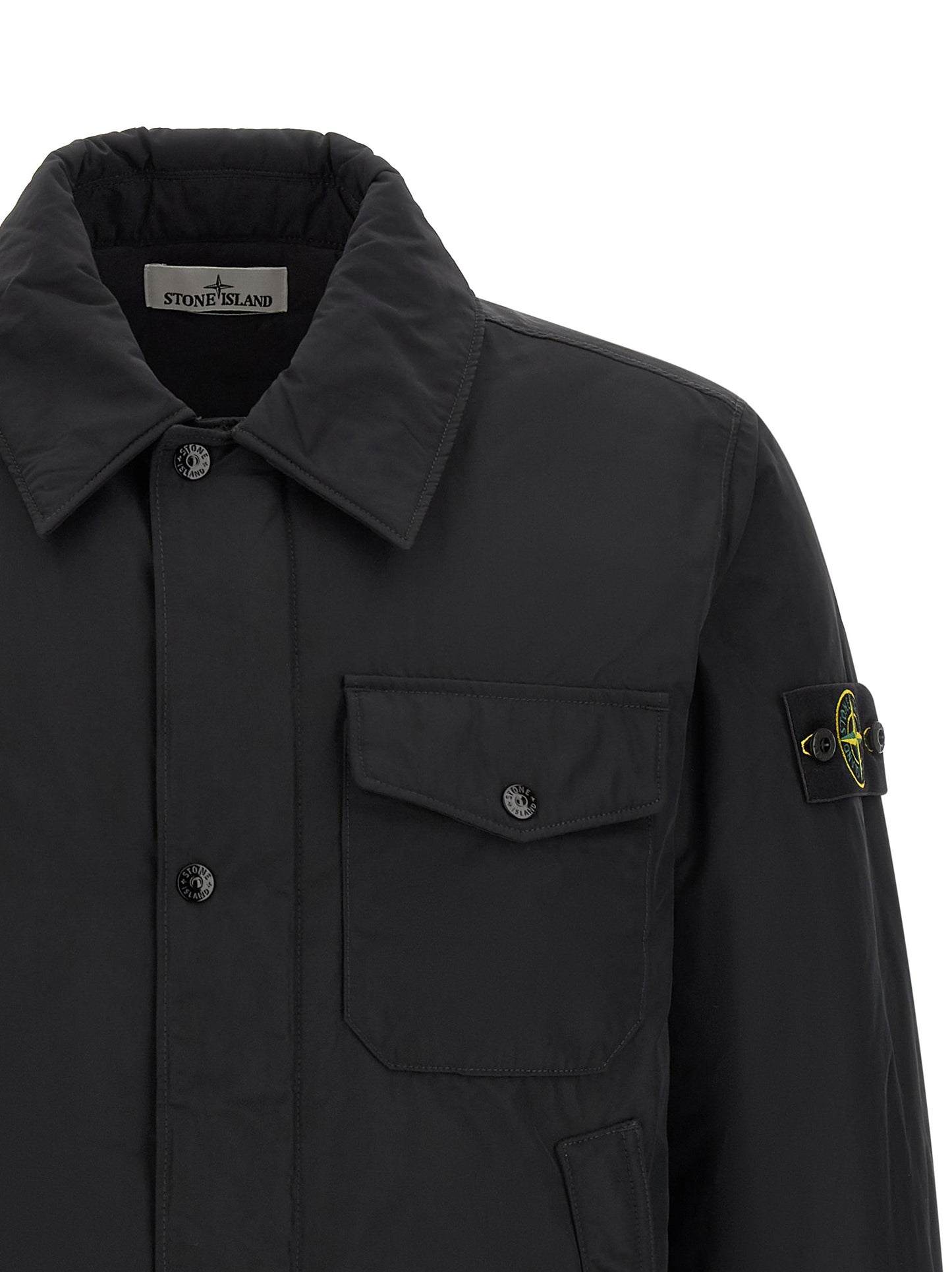 Stone Island Black Polyester Jacket