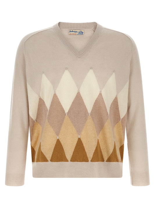 Ballantyne Beige Cashmere Cardigan