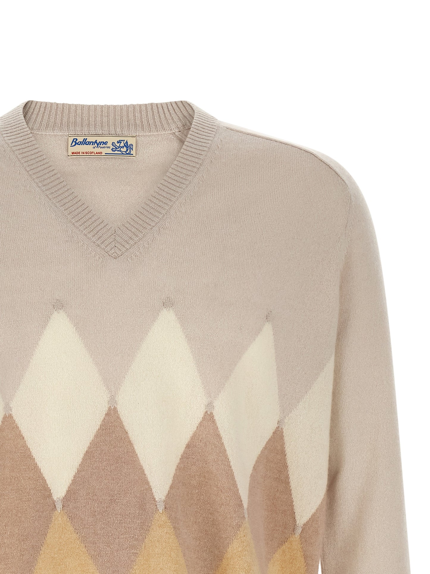 Ballantyne Beige Cashmere Cardigan
