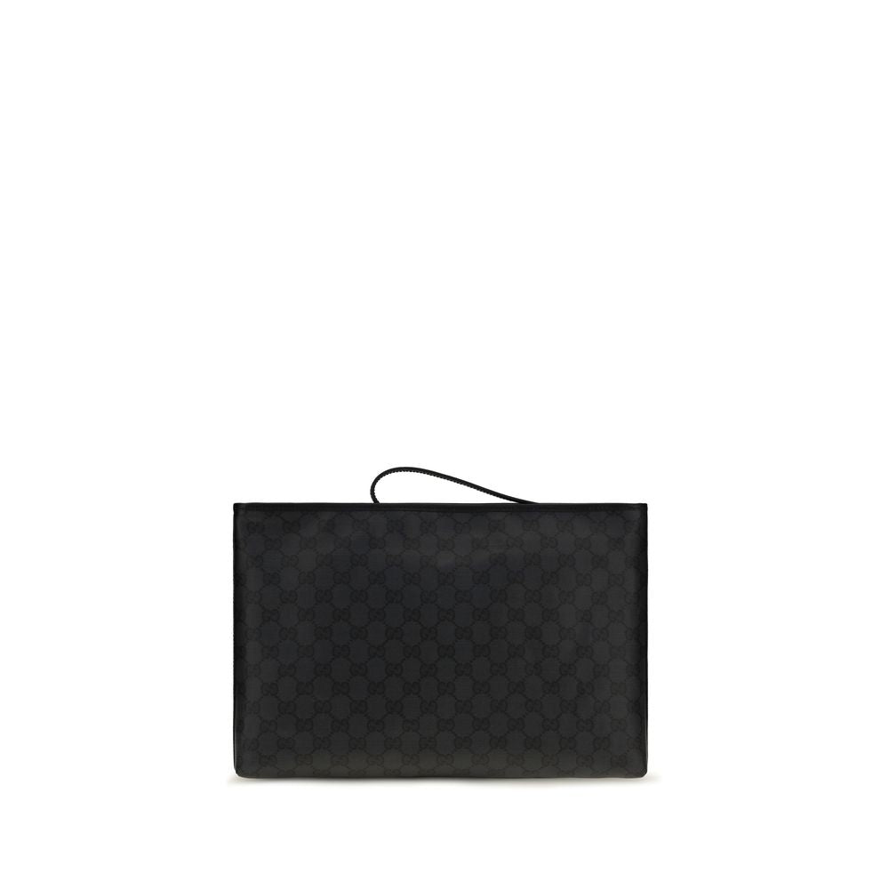 Gucci Black Cotton Shoulder Bag