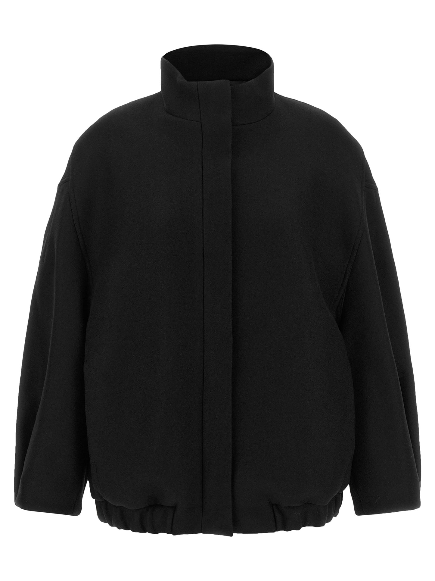 Dries Van Noten Black Wool Bomber