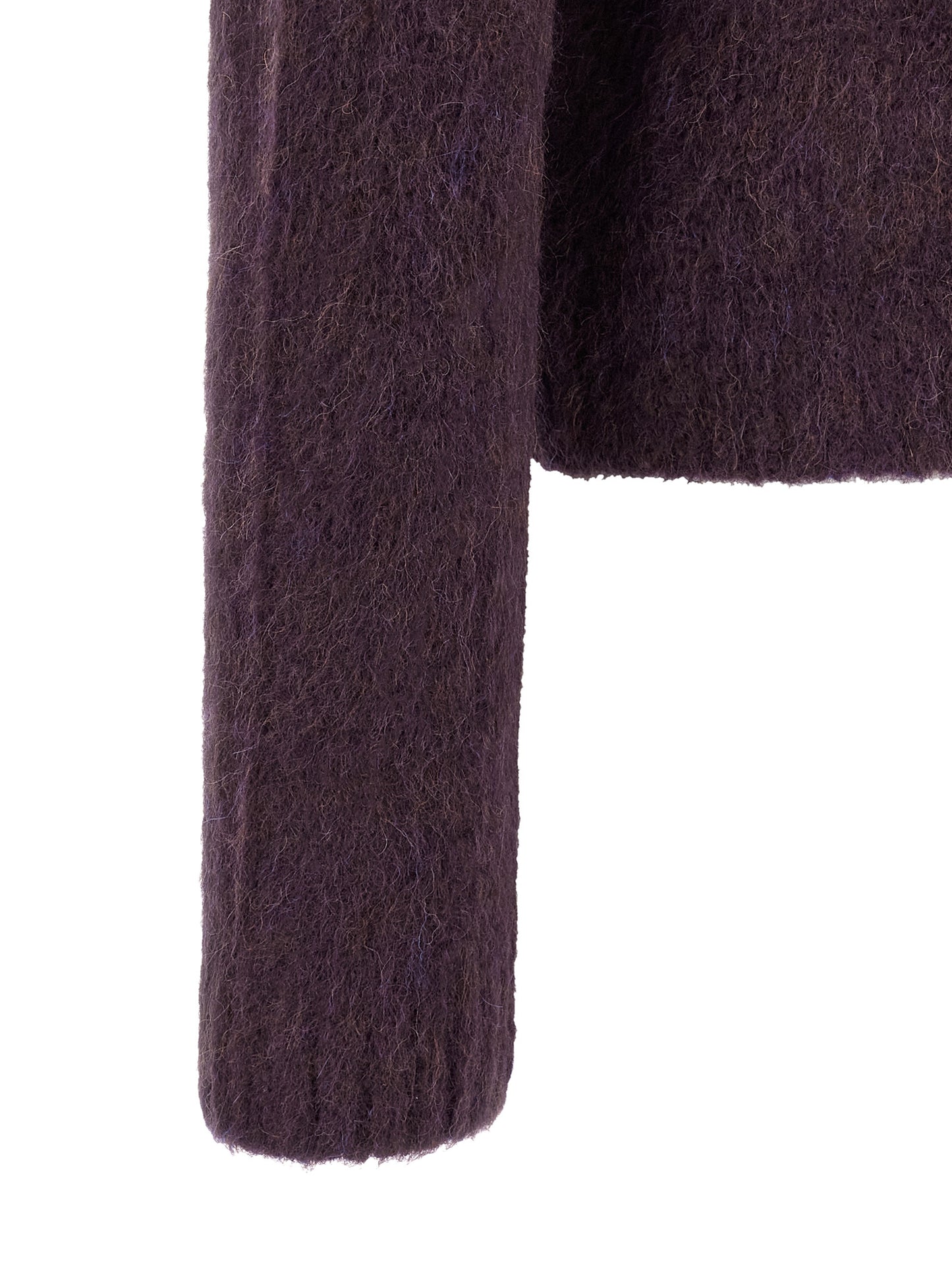 Dries Van Noten Purple Wool Cardigan