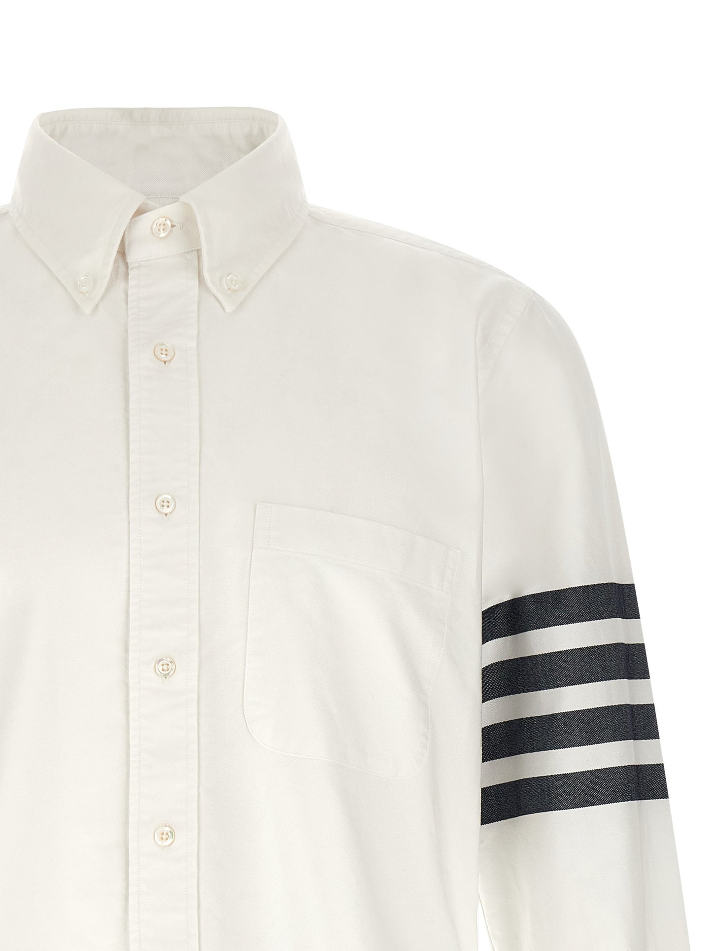 Thom Browne White Cotton Blouse