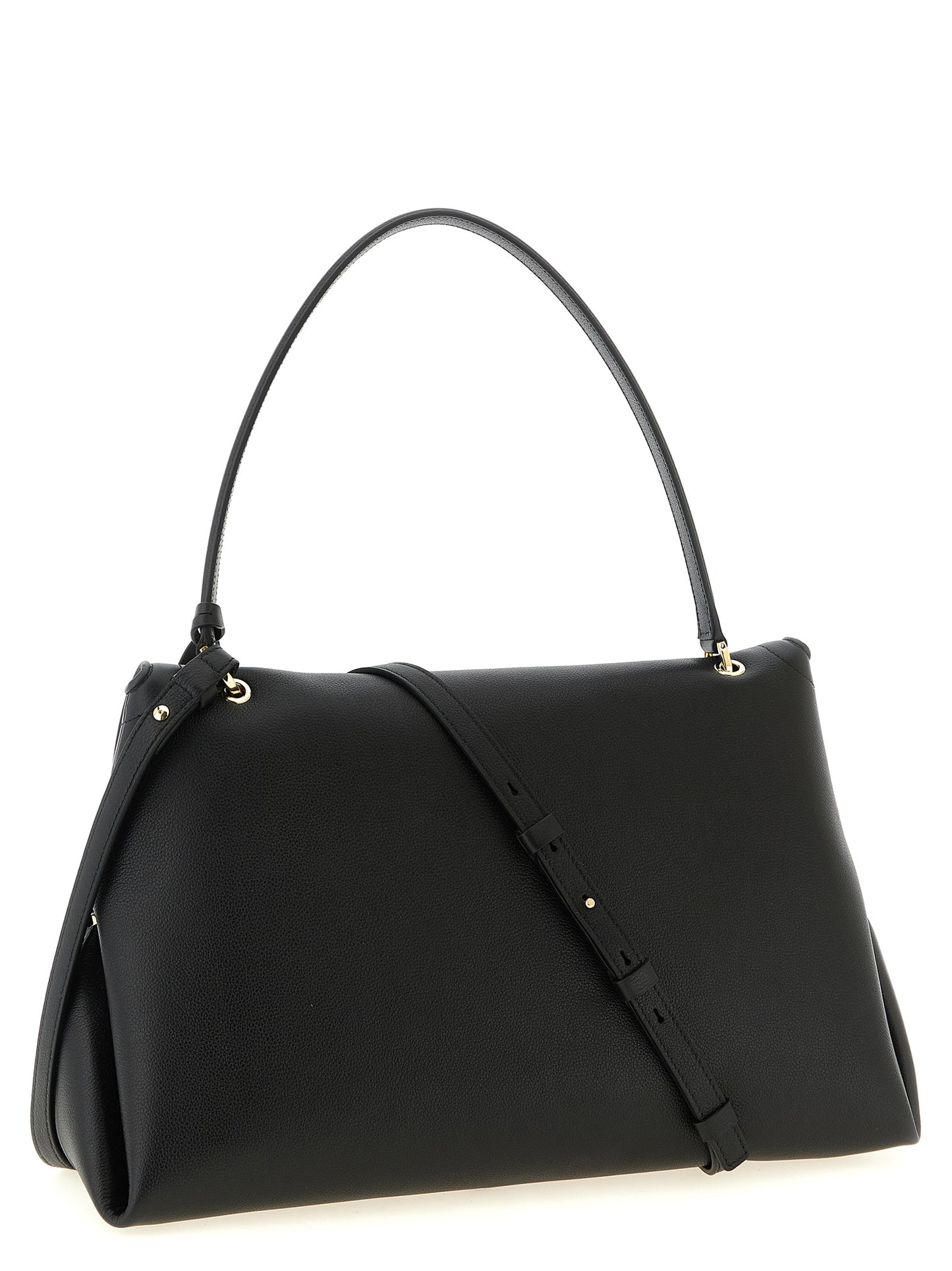 Ferragamo Black Calfskin Shoulder Bag