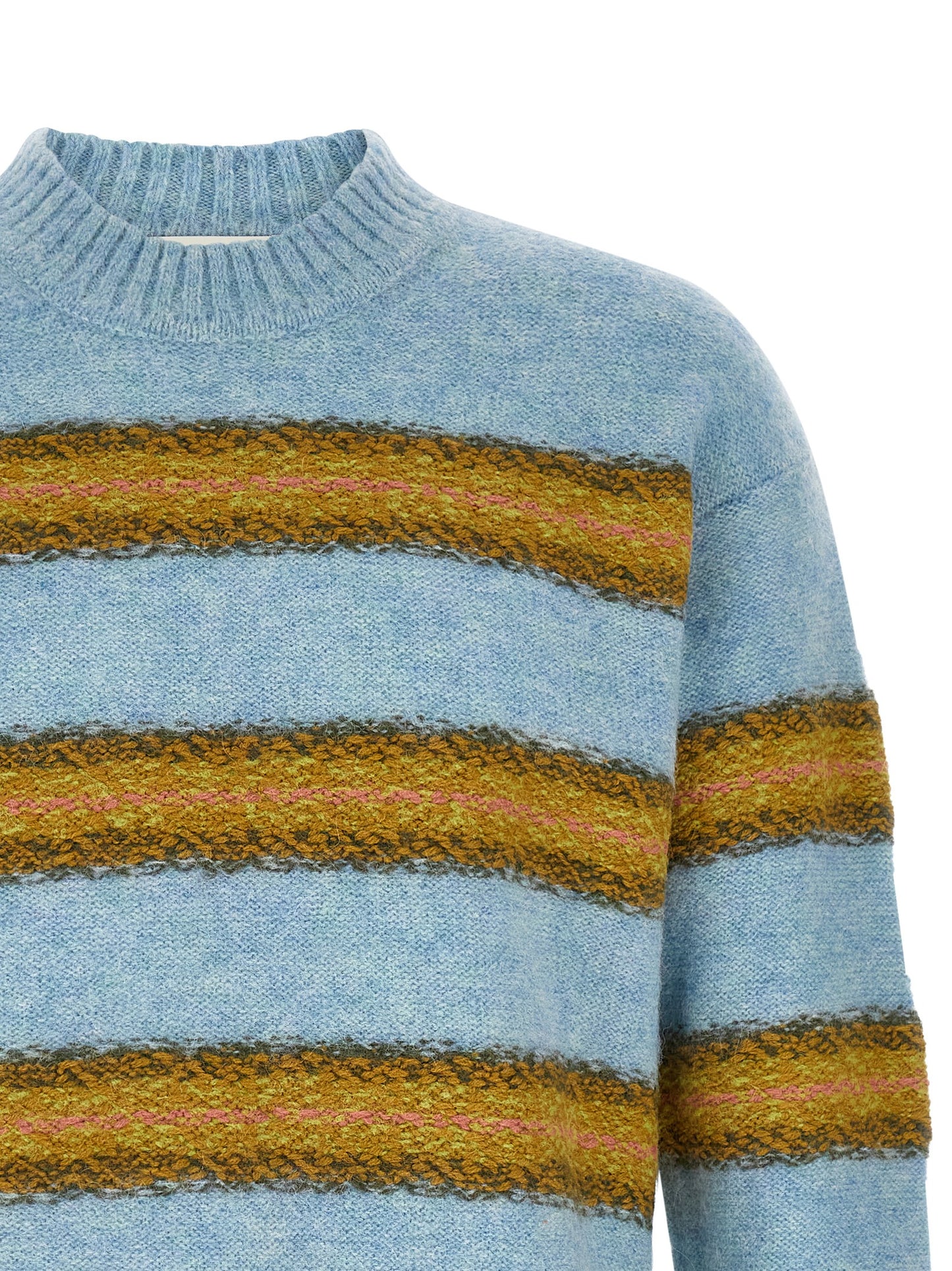 Dries Van Noten Blue Wool Cardigan