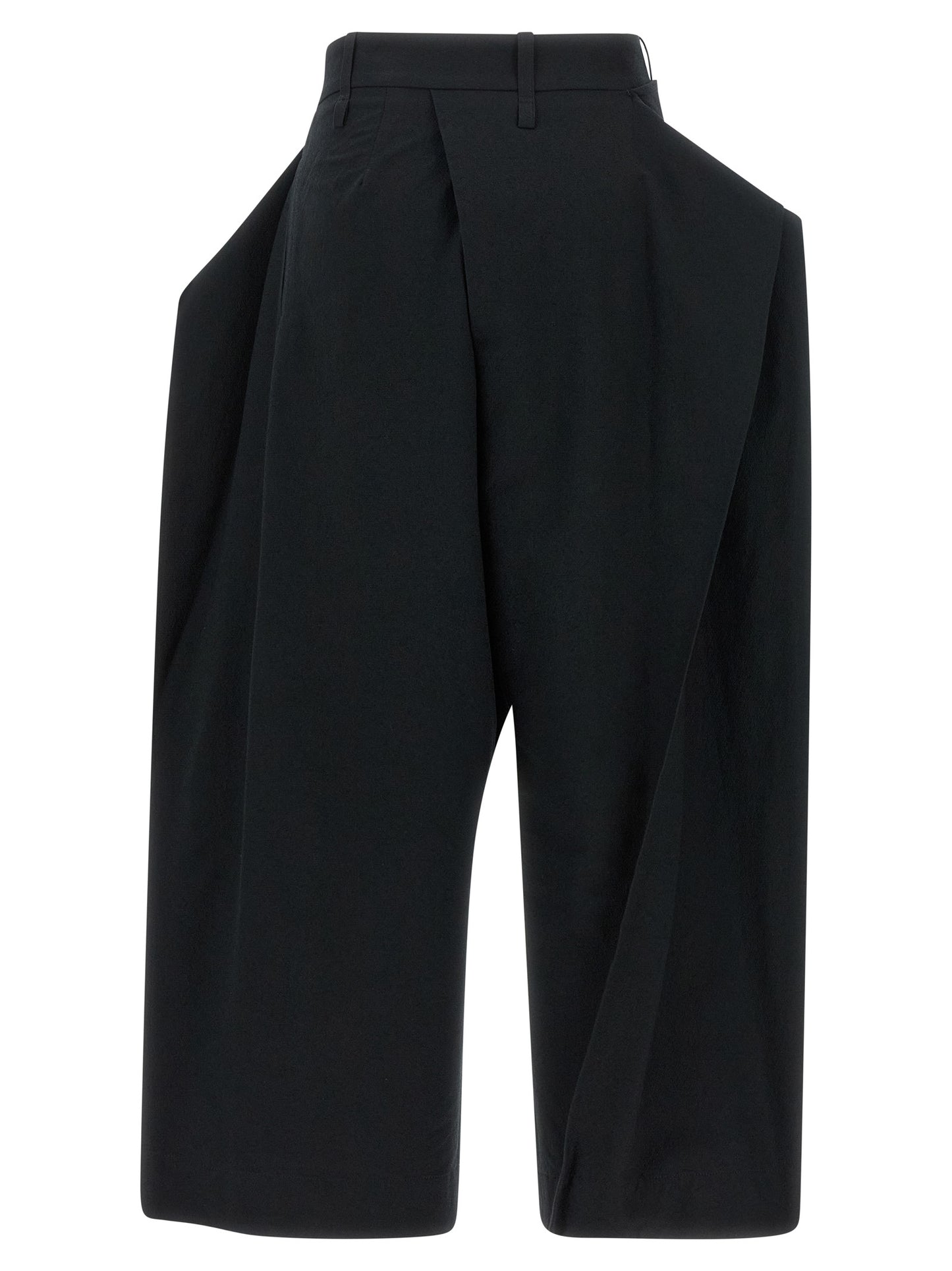 Issey Miyake Black Polyester Casual Pants